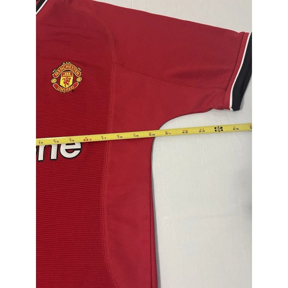 Vintage‎ Manchester United Umbro Y Jersey Red XS Home Jersey 2002-2004 - Picture 3 of 5
